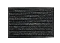 Коврик влаговпитывающий , ребристый 90х150 см "СТАНДАРТ" черный - фото 1 - id-p207887430