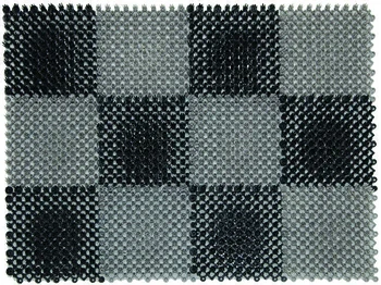 Коврик придверный, 42х56 см, "Травка", черно-серый, VORTEX - фото 1 - id-p207887491