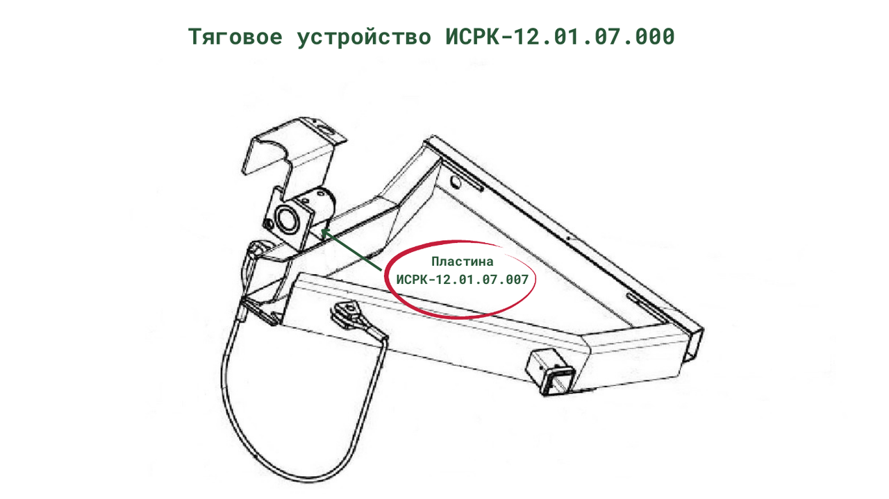 Пластина ИСРК-12.01.07.007 к кормораздатчику ИСРК-12 "Хозяин"