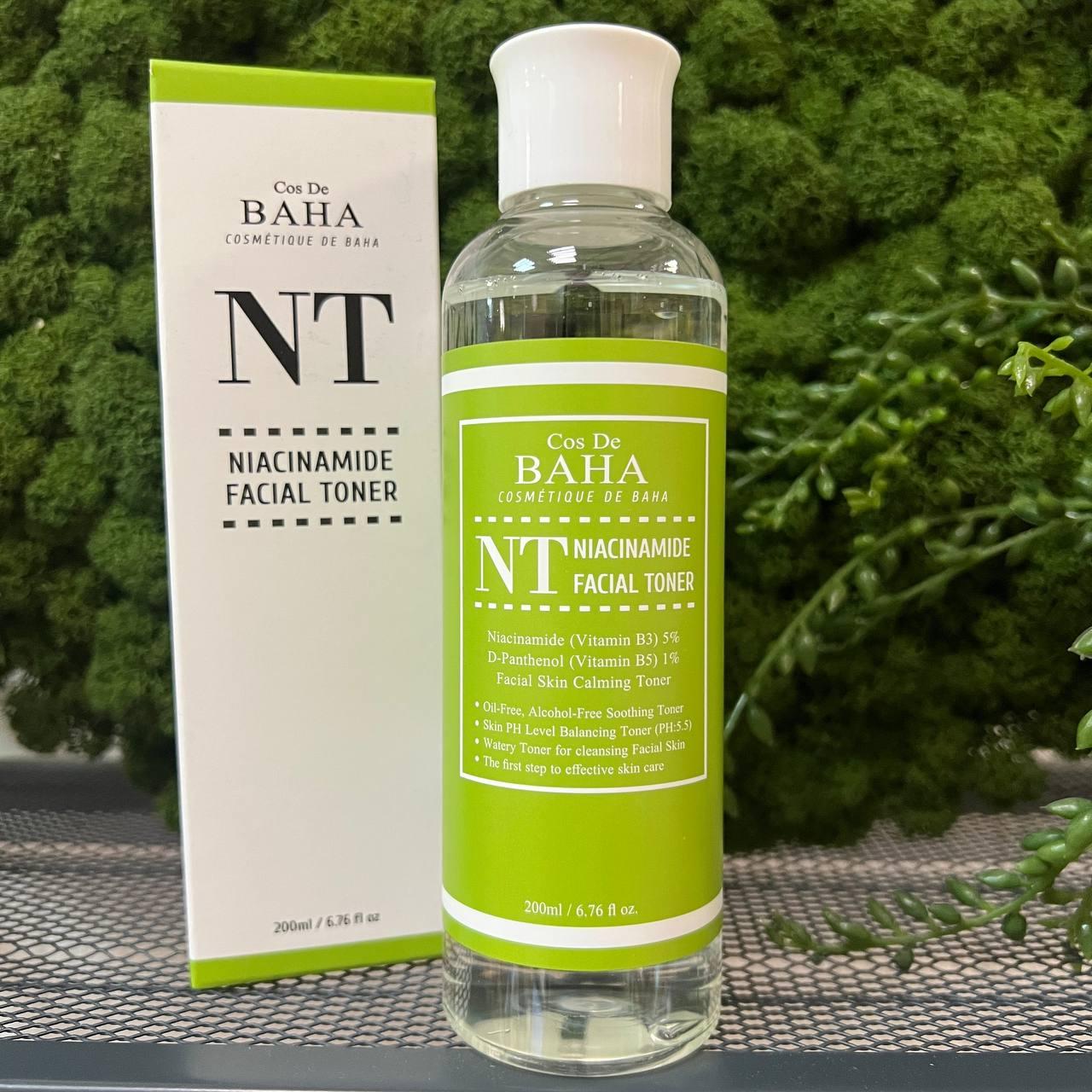 Тонер для проблемной кожи с ниацинамидом Cos De Baha Nt Niacinamide Toner 200мл