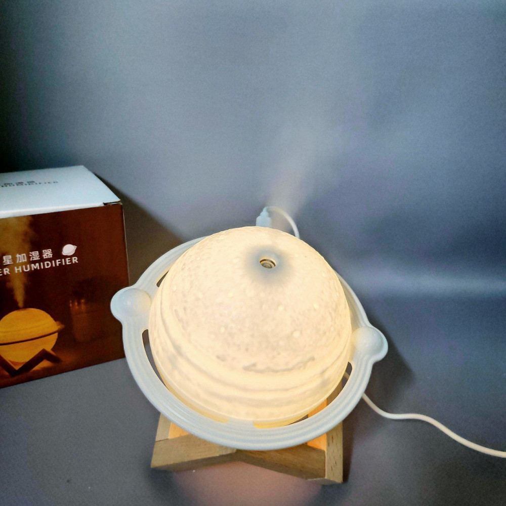 Увлажнитель (аромадиффузор) воздуха Планетана подставке USB JupiterHumidifier с функцией ночника200 ml - фото 10 - id-p209925103