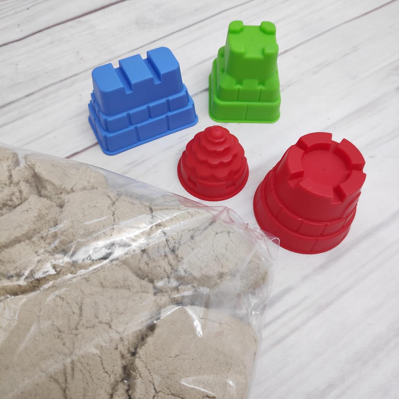 Набор для творчества GENIO KIDS Умный кинетический песок "Сказочный замок" (песок 1 кг, 4 формочки + - фото 5 - id-p209926065