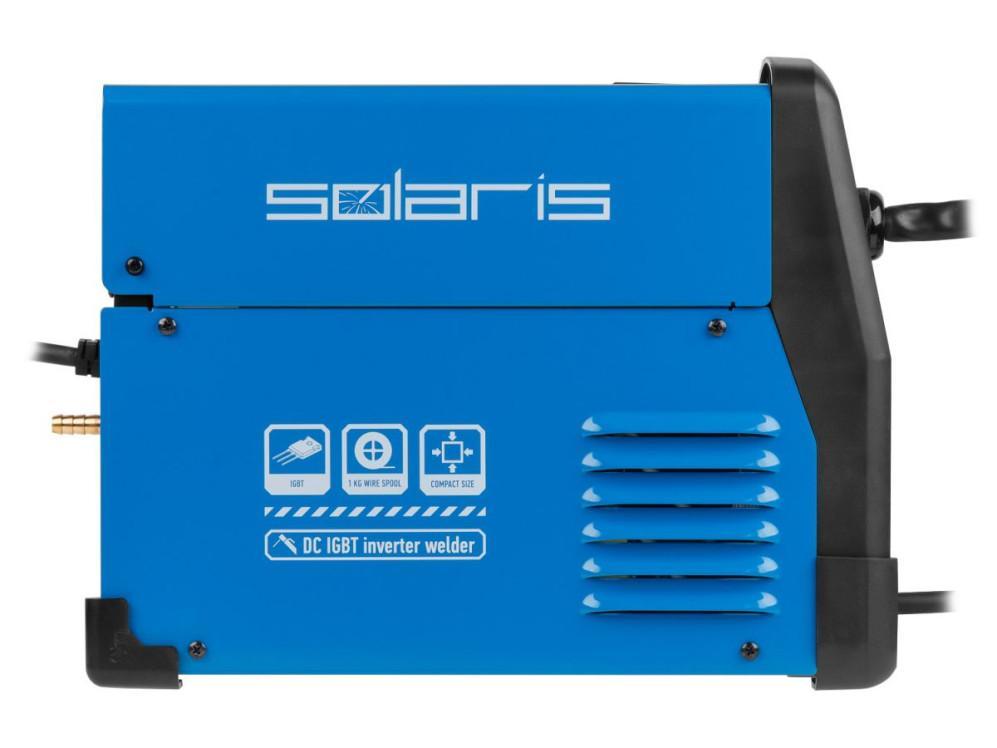 Полуавтомат сварочный Solaris MIG-200EM (220В, MIG/FLUX/MMA, встр. горелка 2 м, смена полярности, катушка 1 - фото 5 - id-p209927462