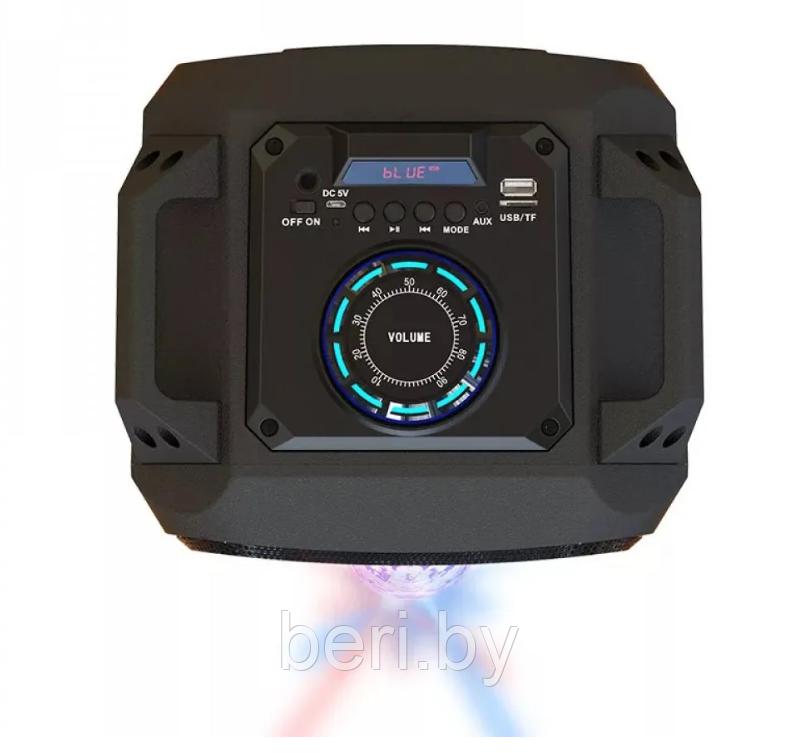 Портативная колонка BTS Bluetooth ZQS-1776, с микрофоном для караоке, FM-радио, MP3 и подсветкой - фото 4 - id-p209935284
