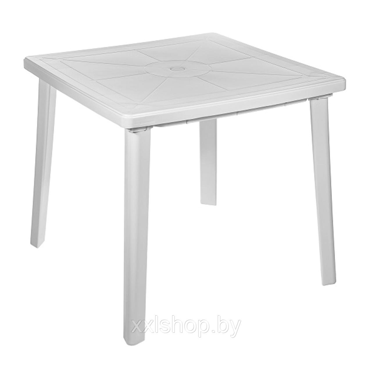 Стол квадратный (800*800*710)мм, белый