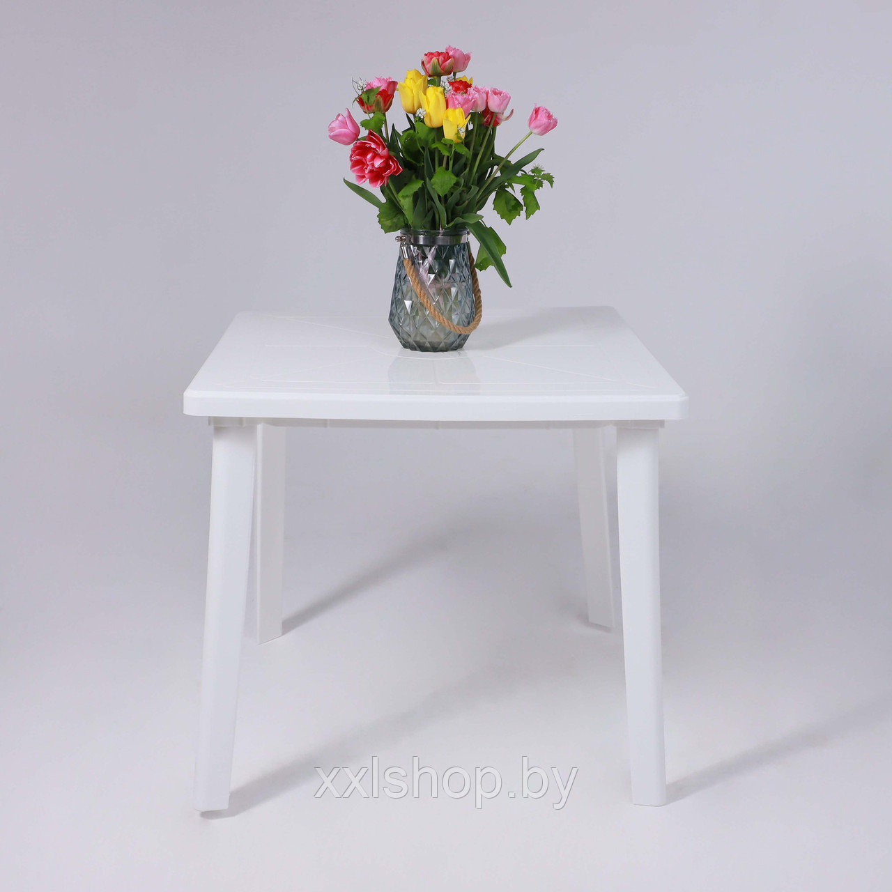 Стол квадратный (800*800*710)мм, белый - фото 4 - id-p209936069
