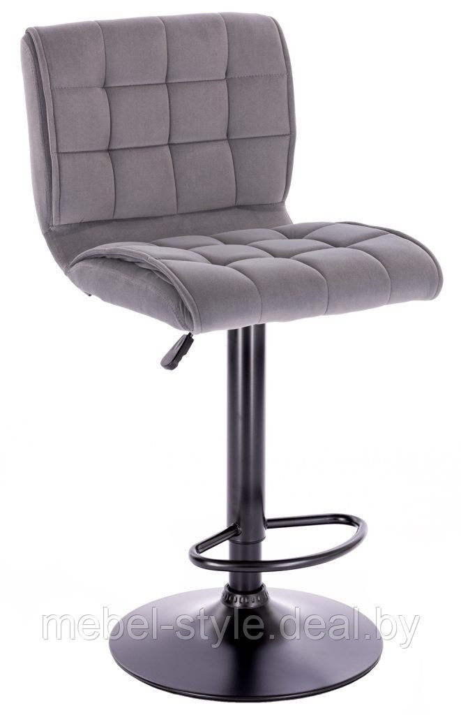 Стул Поворотный РИЧИ блэк, стулья Cooper Black ткань бирюзовый, серый, терракотовый.