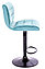 Стул Поворотный РИЧИ блэк, стулья Cooper Black ткань бирюзовый, серый, терракотовый., фото 4