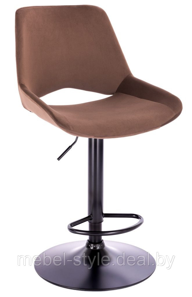Стул высокий ФЛЭШ черный, стулья Flash Black ткань бирюзовый, серый, коричневый.