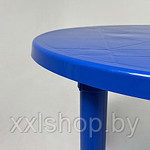 Стол круглый 900мм, синий, фото 3