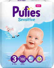 Подгузники детские Pufies Sensitive Midi 6-10кг