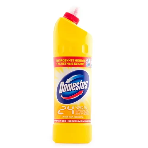 Средство моющее для сантехники Доместос "Лимон" 1000 мл (12) - фото 1 - id-p209670731
