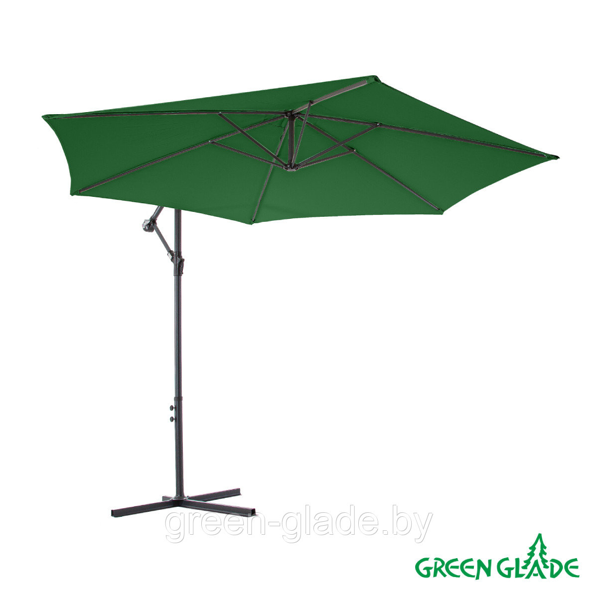 Зонт садовый Green Glade 6004 темно-зеленый - фото 1 - id-p209942113