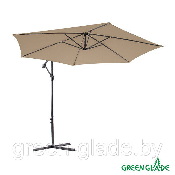 Зонт садовый Green Glade 6005 тауп серо-коричневый - фото 1 - id-p209942622