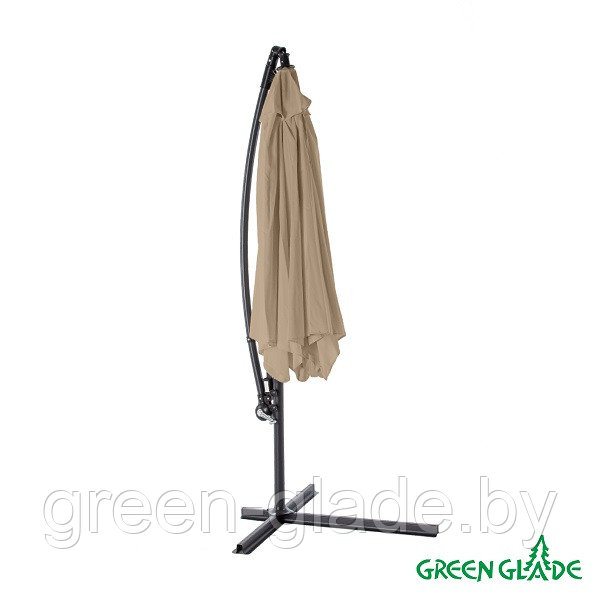 Зонт садовый Green Glade 6005 тауп серо-коричневый - фото 7 - id-p209942622