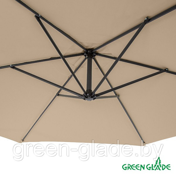 Зонт садовый Green Glade 6005 тауп серо-коричневый - фото 8 - id-p209942622