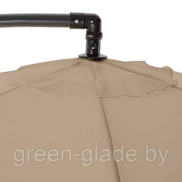 Зонт садовый Green Glade 6005 тауп серо-коричневый - фото 10 - id-p209942622