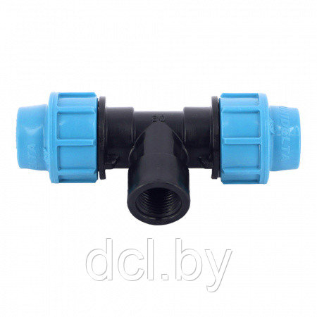 Тройник компрессионный 20 х 3/4"ВР х 20 Unidelta