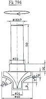 Фреза концевая профильная Fk794