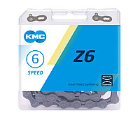 Цепь KMC, Z6, 6ск (1/2"x3/32"), 116зв., Grey/Grey, с замком CL573R