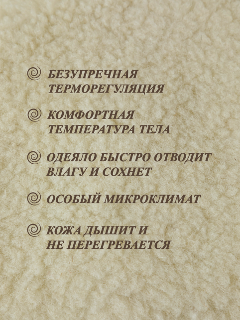 Одеяло из натуральной овечьей шерсти Lanatex. Двусторонне 200х220 см. - фото 2 - id-p188487327