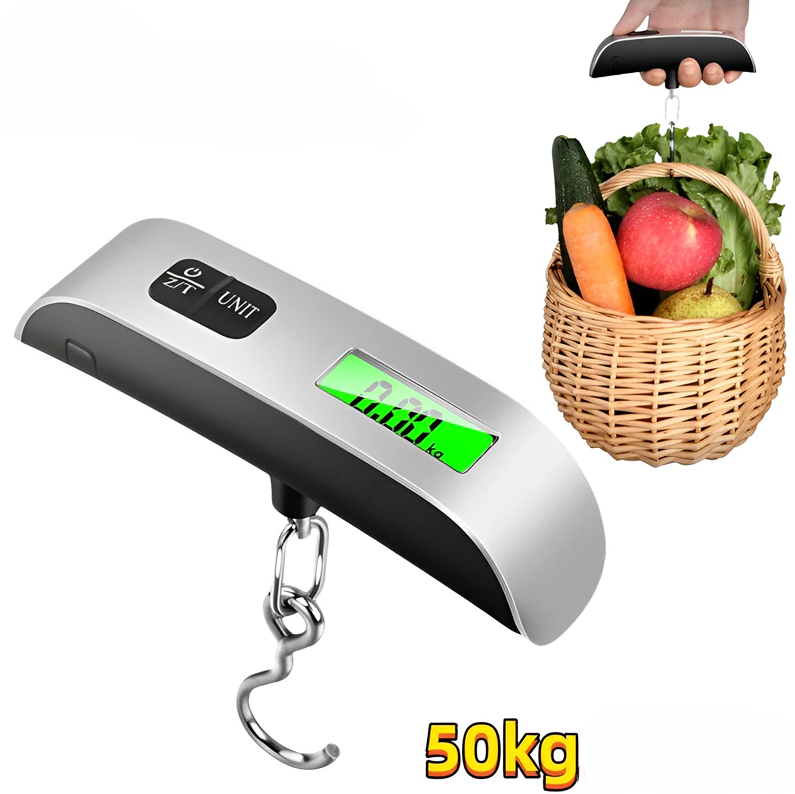 Портативные электронные весы (Безмен) Electronic Luggage Scale до 50 кг LED-дисплей - фото 1 - id-p209973488