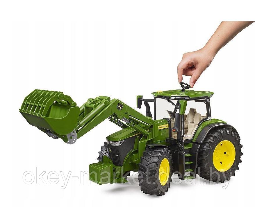 Игрушка Bruder трактор John Deere 7R 350 с погрузчиком 03151 - фото 3 - id-p209971809