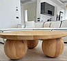 Мебельные опоры для кофейного стола  из дуба и ясеня. D 180 мм. Шлифованные под покрытие., фото 8