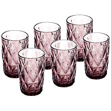 Набор стаканов  цветное стекло BACKMAN BM-0407 390 мл
