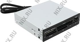 Aerocool АТ-9813.5" Internal USB2.0 CF/MD/MMC/SDHC/microSDHC/xD/MS(/Pro/Duo/M2) Card Reader/Writer+1xUSB2.0