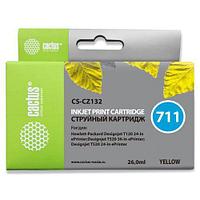 Картридж Cactus CS-CZ132 (№711) Yellow для HP DJ T120/T520