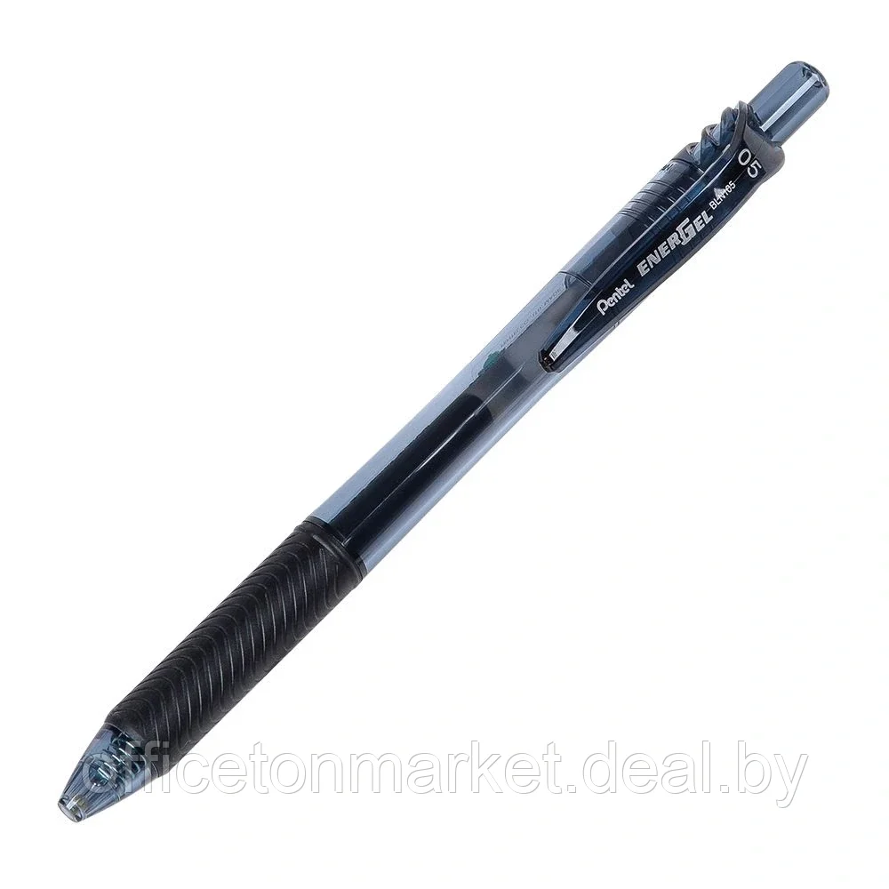 Ручка-роллер "EnerGel-X", 0.5 мм, прозрачный черный, стерж. черный - фото 1 - id-p160565994