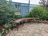 Скамейка полукруглая парковая №24, фото 6