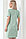 3-НМ 68602 Платье для беременных и кормящих оливковый/молочный, фото 2