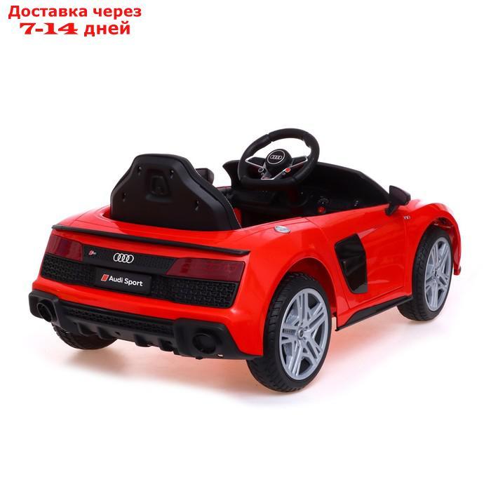 Электромобиль AUDI R8 SPYDER, EVA колеса, кожаное сидение, цвет красный - фото 4 - id-p209935252