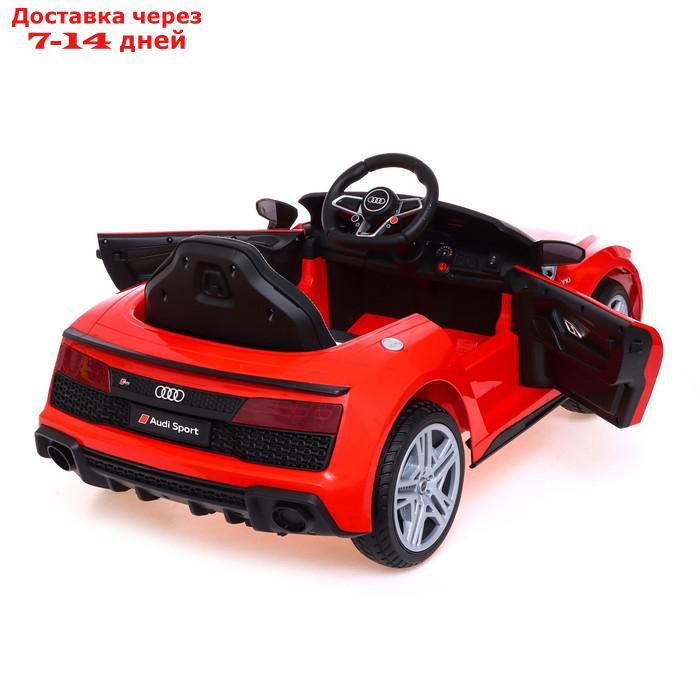 Электромобиль AUDI R8 SPYDER, EVA колеса, кожаное сидение, цвет красный - фото 5 - id-p209935252
