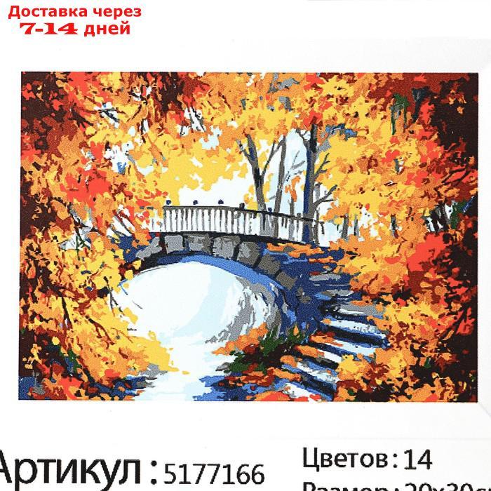 Картина по номерам на холсте с подрамником "Осенний пейзаж", 30х20 см - фото 7 - id-p209933330