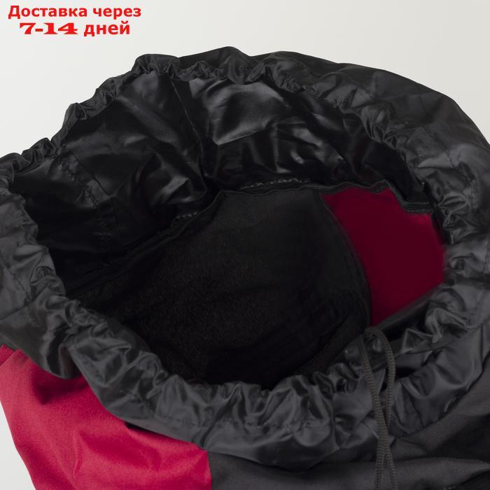Рюкзак туристический, 100 л, отдел на шнурке, наружный карман, 2 боковые сетки, цвет чёрный - фото 4 - id-p209933356