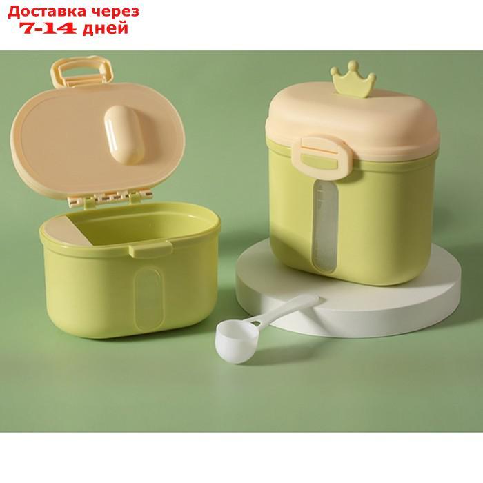 Контейнер для хранения детского питания "Корона", 360 гр., цвет зеленый - фото 3 - id-p209296424
