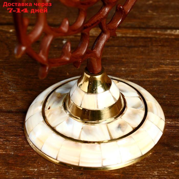 Подсвечник "Шариф" на 5 свечей, латунь, перламутр 19,5х8х18 см - фото 3 - id-p209934522