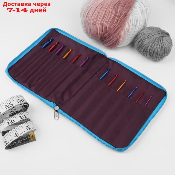 Набор крючков для вязания, d = 2-8 мм, 14,5 см, 12 шт, цвет МИКС - фото 3 - id-p209296447