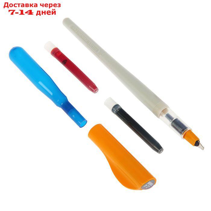 Ручка перьевая для каллиграфии Pilot Parallel Pen, 2.4 мм, (картридж IC-P3), набор в футляре - фото 3 - id-p209933638