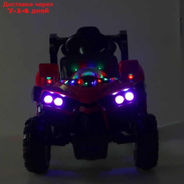 Электромобиль "Квадроцикл", радиоуправление, 2 мотора, цвет красный - фото 2 - id-p209934666