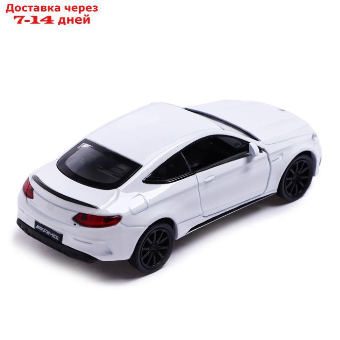 Машина металлическая MERCEDES-AMG C63 S COUPE, 1:32, открываются двери, инерция, цвет белый - фото 4 - id-p209302348