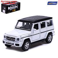 Машина металлическая MERCEDES-BENZ G63 AMG, 1:32, открываются двери, инерция, цвет белый