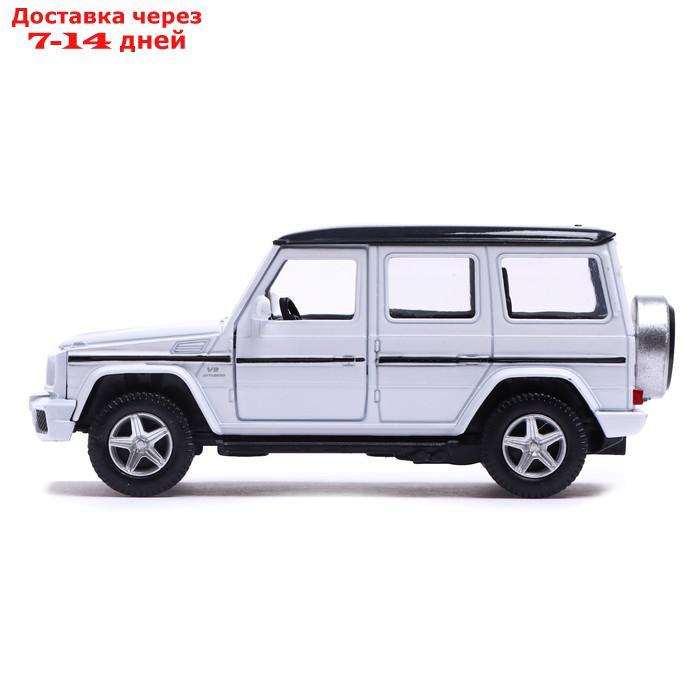 Машина металлическая MERCEDES-BENZ G63 AMG, 1:32, открываются двери, инерция, цвет белый - фото 2 - id-p209302349