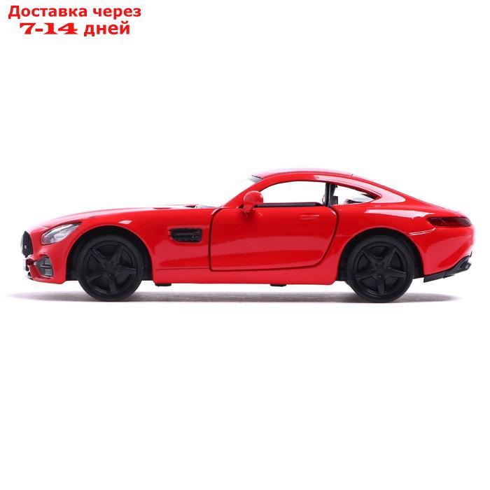 Машина металлическая MERCEDES-AMG GT S, 1:32, открываются двери, инерция, цвет красный - фото 2 - id-p209302358