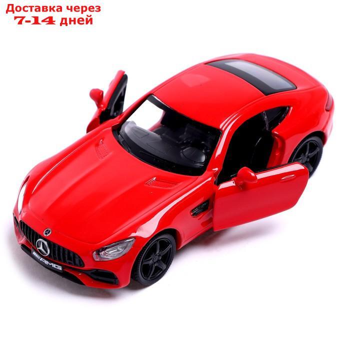 Машина металлическая MERCEDES-AMG GT S, 1:32, открываются двери, инерция, цвет красный - фото 3 - id-p209302358