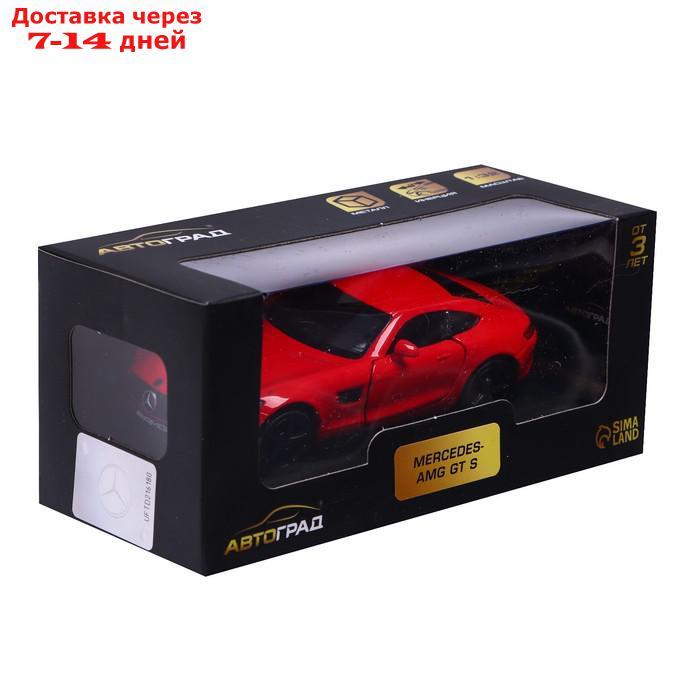 Машина металлическая MERCEDES-AMG GT S, 1:32, открываются двери, инерция, цвет красный - фото 5 - id-p209302358