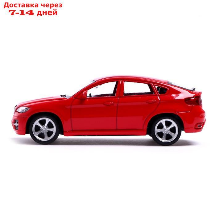 Машина металлическая BMW X6, 1:43, цвет красный - фото 2 - id-p209302359